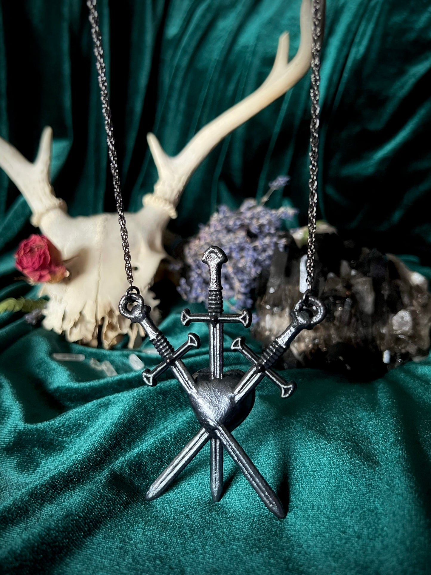 Three of Swords - Rose Quartz
