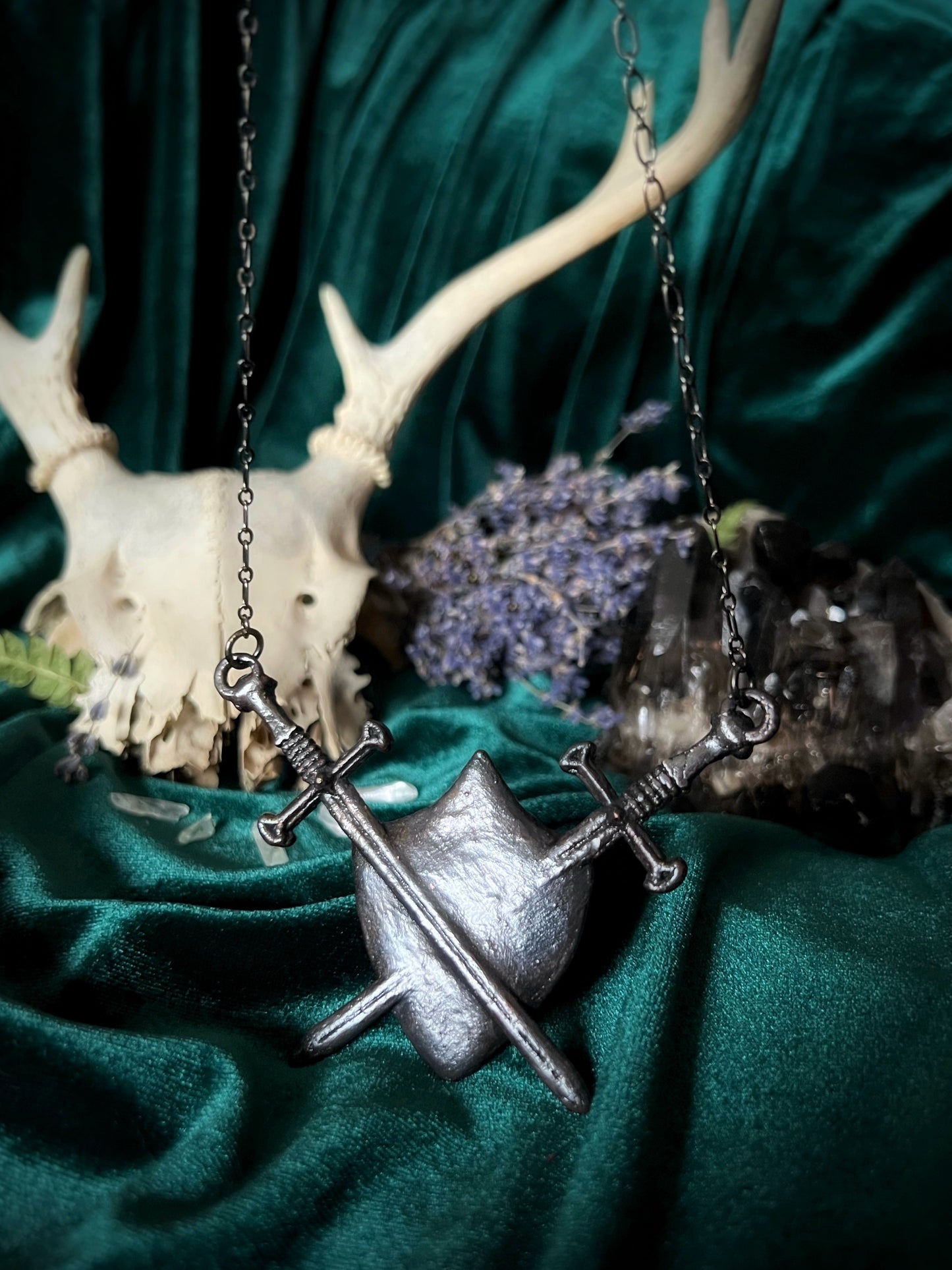 Two of Swords Shield - Carnelian