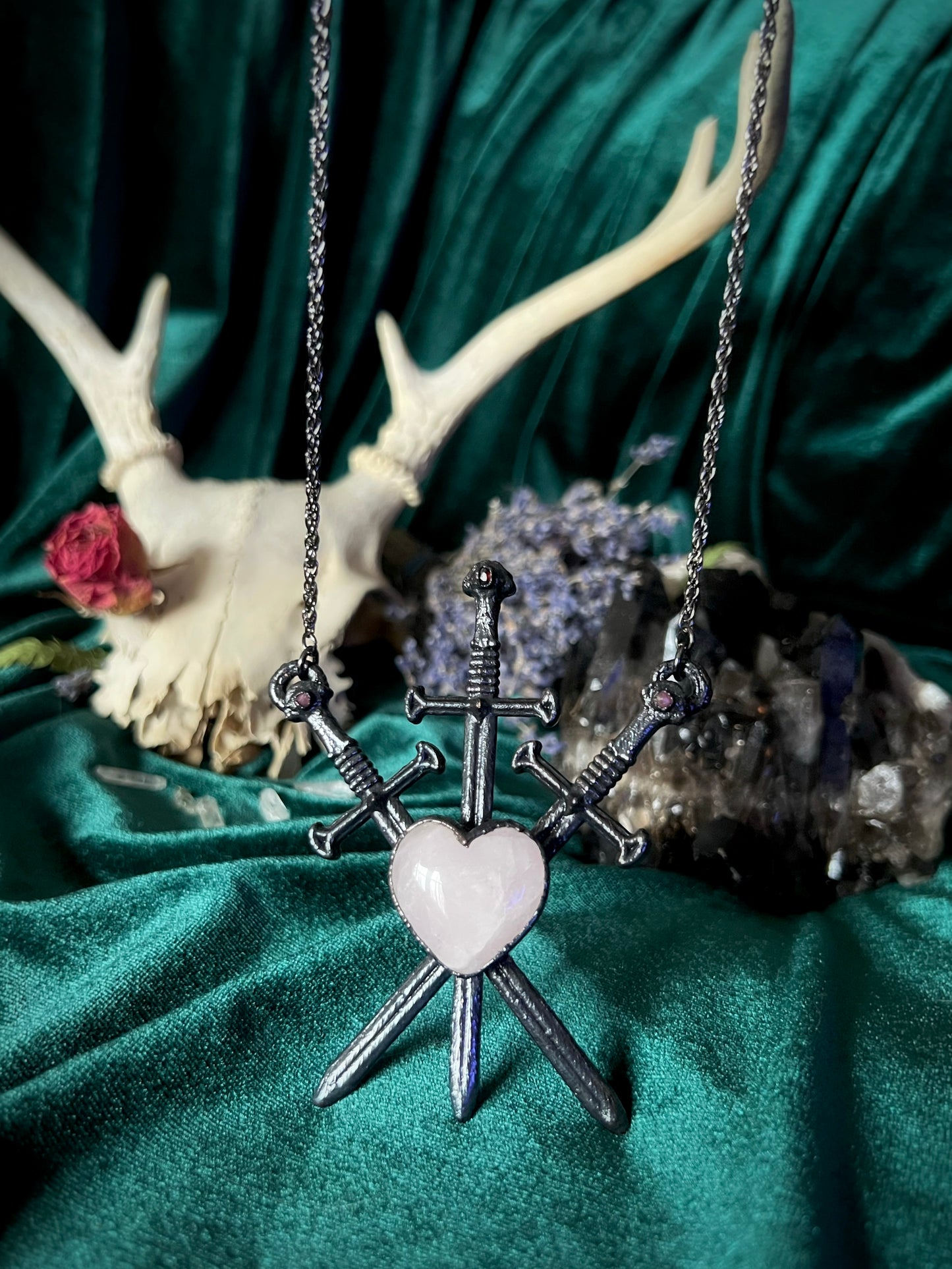 Three of Swords - Rose Quartz