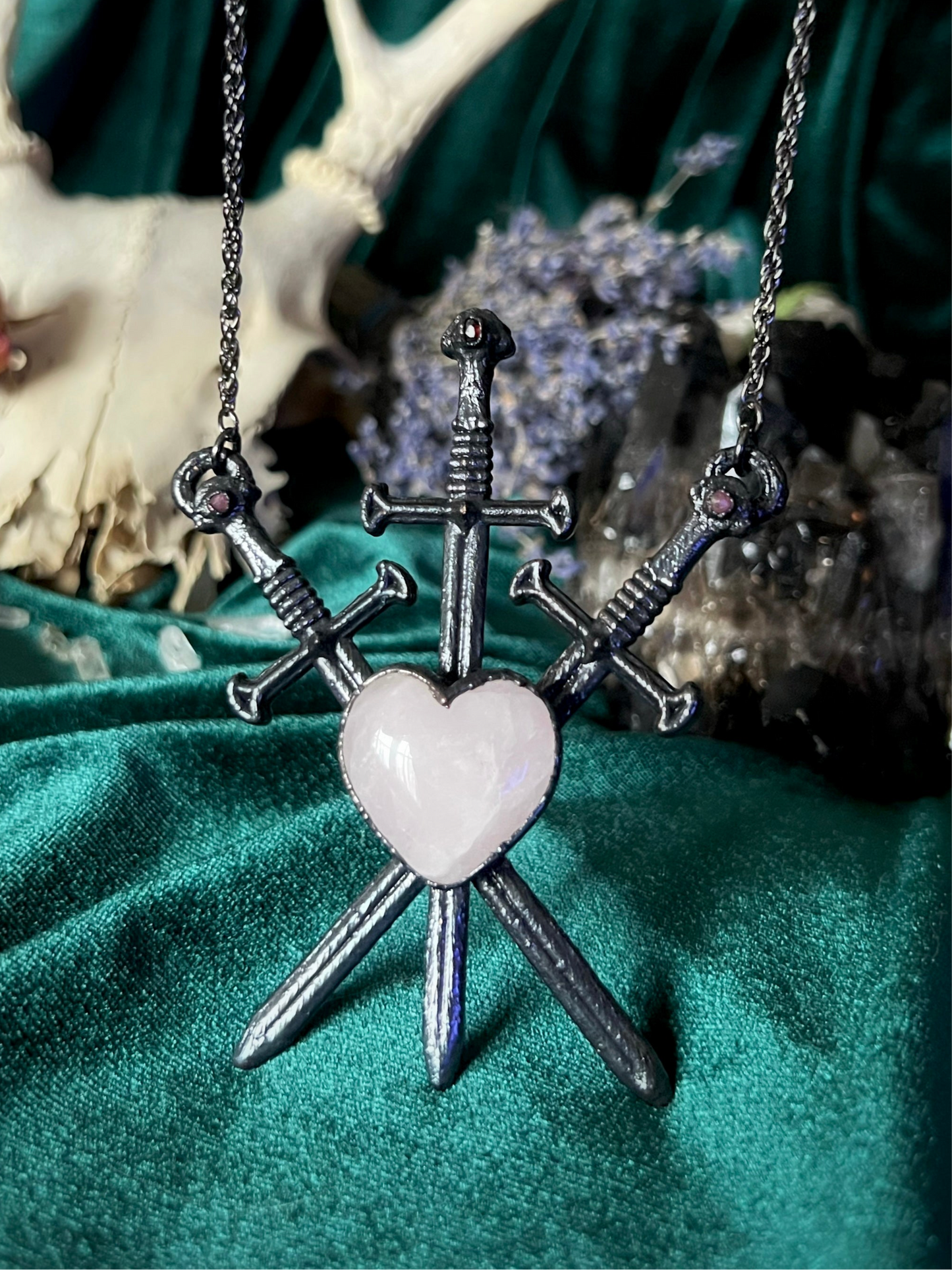 Three of Swords - Rose Quartz