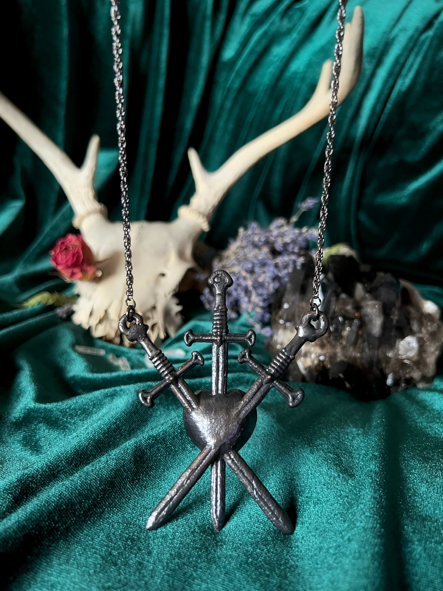 Three of Swords - Rose Quartz