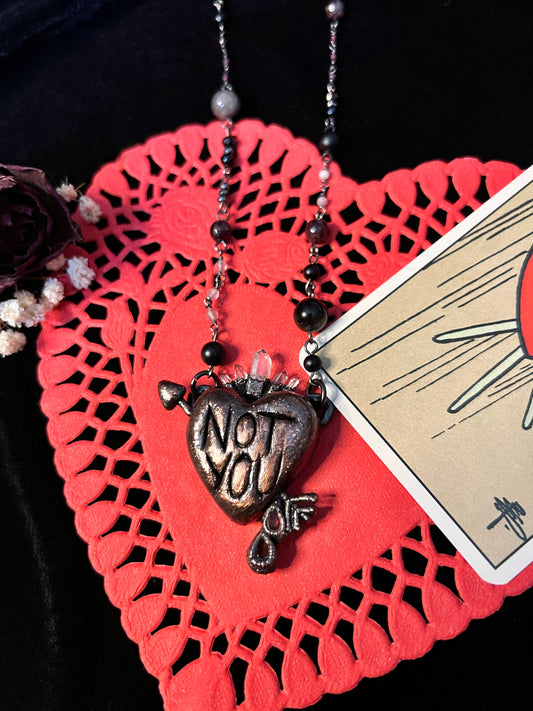 Not You Heart Necklace